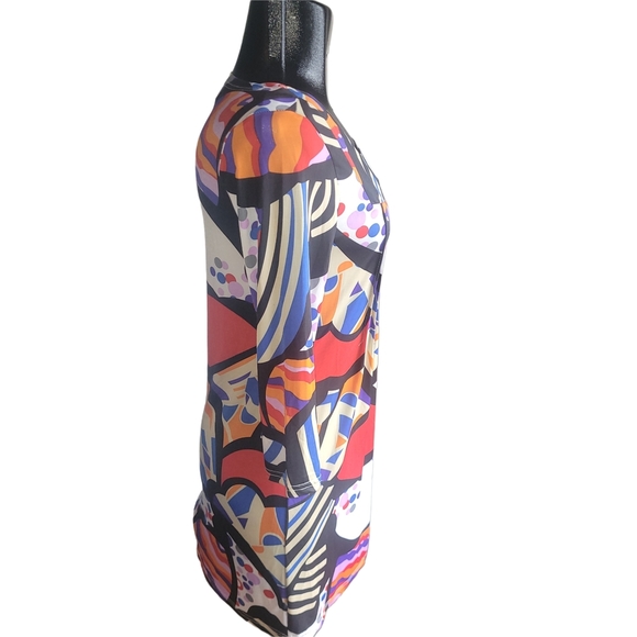 Adore Mid-length Dress In A Colorful Abstract Print - Picture 4 of 7